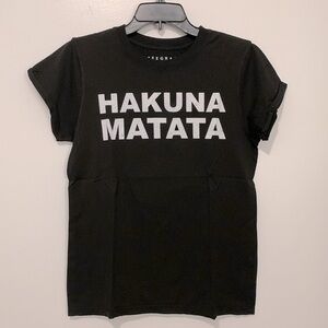 NWOT Hakuna Matata “no worries” Tee RECYCLED KARMA x Teegrams